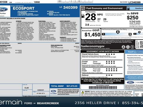 Used 2020 Ford EcoSport Titanium image 29