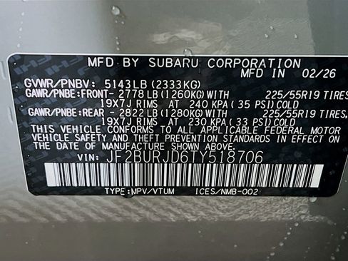 New 2026 Subaru Outback Touring XT AWD/4WD image 23