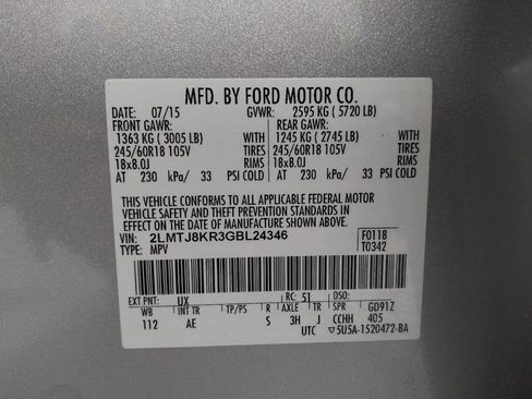 Used 2016 Lincoln MKX Select AWD/4WD image 33
