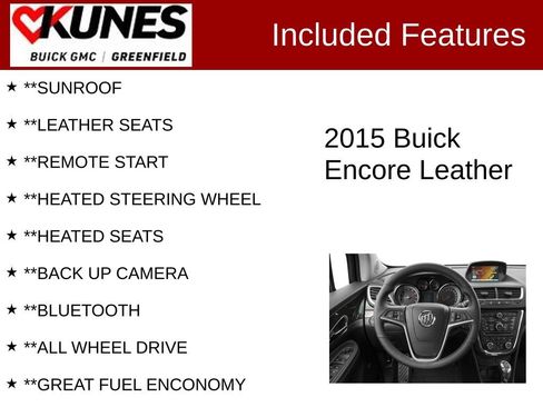 Used 2015 Buick Encore Leather AWD/4WD image 2