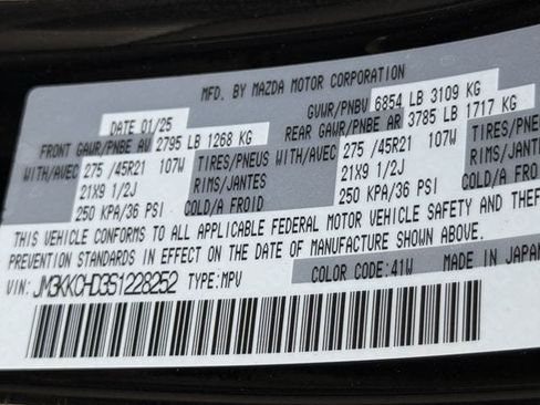 Used 2025 MAZDA CX-90 3.3 Turbo w/ Premium Sport Pkg AWD/4WD image 15