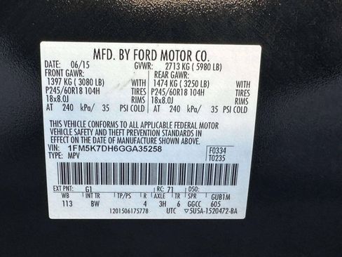 Used 2016 Ford Explorer XLT w/ Equipment Group 202A FWD image 28