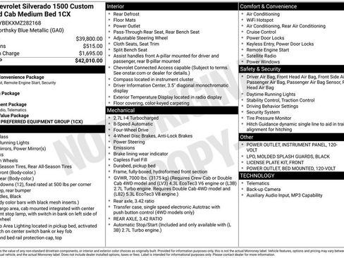 Used 2021 Chevrolet Silverado 1500 Custom image 32