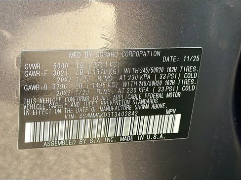 New 2026 Subaru Ascent Touring image 42