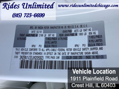 Used 2018 MAZDA MAZDA3 Touring FWD image 26