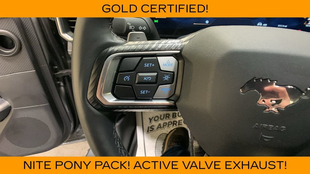 Certified 2025 Ford Mustang GT Premium w/ Mustang Nite Pony Package RWD image 26