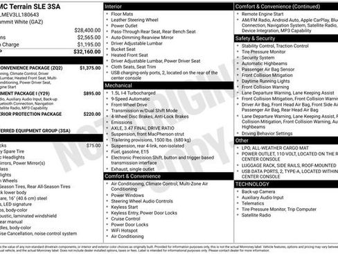 Used 2020 GMC Terrain SLE w/ Driver Convenience Package FWD image 7
