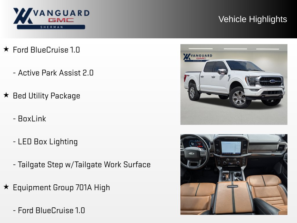 Used 2023 Ford F150 Platinum w/ Equipment Group 701A High AWD/4WD image 5