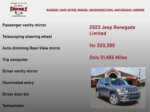 Used 2023 Jeep Renegade Limited AWD/4WD image 30
