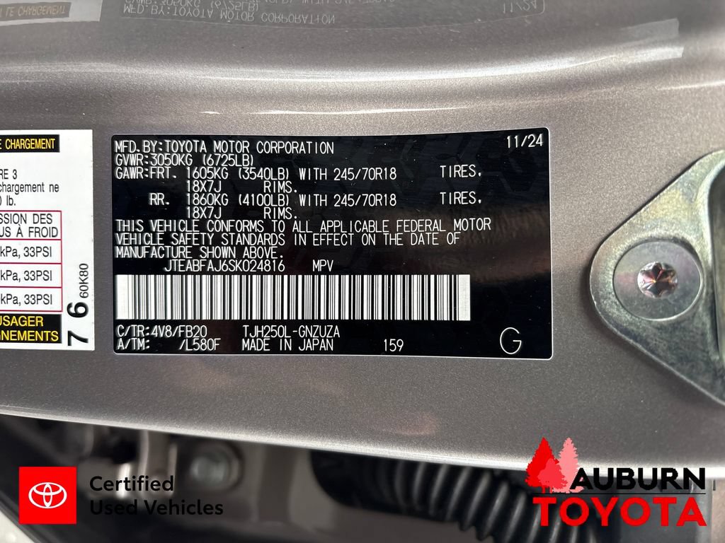 Certified 2025 Toyota Land Cruiser 1958 AWD/4WD image 28