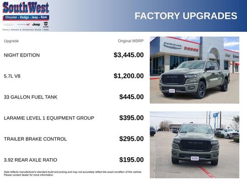 New 2026 RAM 1500 Laramie w/ Night Edition image 11