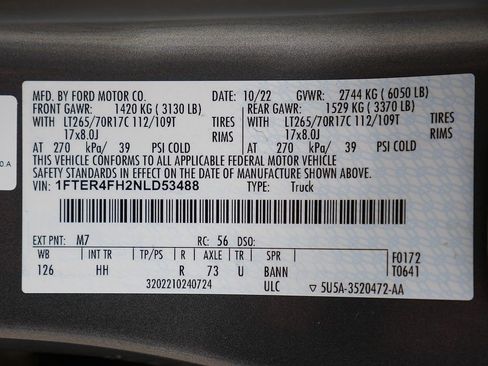 Used 2022 Ford Ranger Lariat w/ Tremor Off-Road Package AWD/4WD image 74