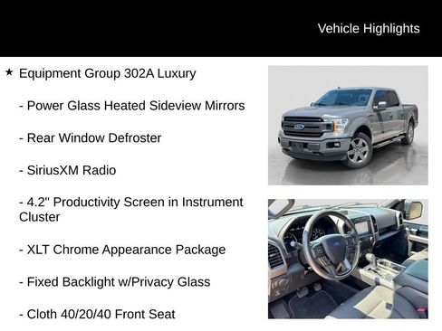 Used 2020 Ford F150 XLT w/ Equipment Group 302A Luxury AWD/4WD image 6
