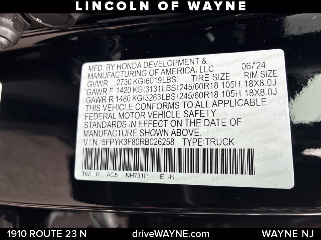 Used 2024 Honda Ridgeline Black Edition image 29