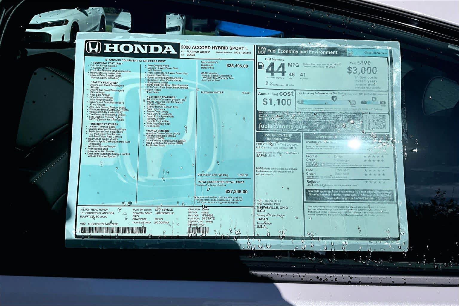 New 2026 Honda Accord Sport image 17