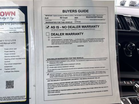 Used 2023 Audi R8 V10 performance image 31