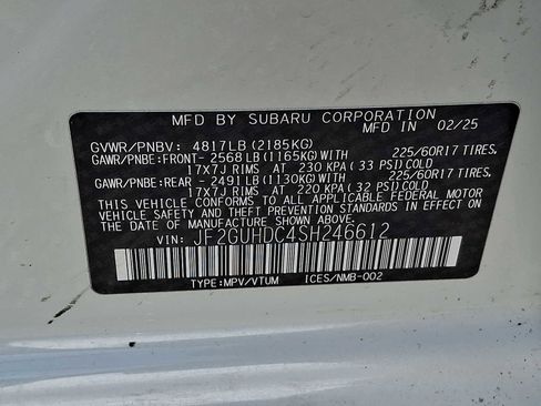 Used 2025 Subaru Crosstrek 2.0i Premium AWD/4WD image 26