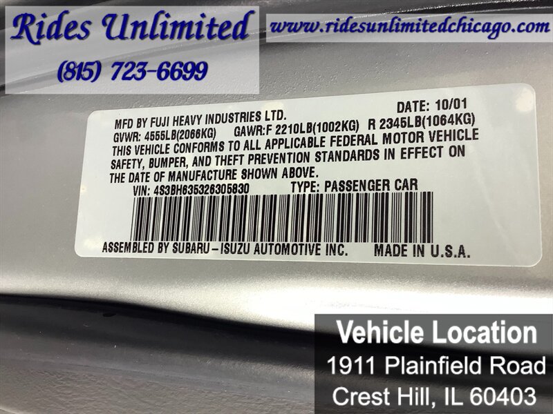 Used 2002 Subaru Legacy L AWD/4WD image 35