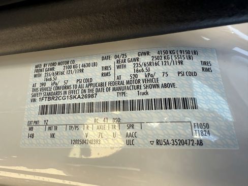 New 2025 Ford Transit 250 148 Medium Roof Extended AWD w/ Exterior Upgrade Package image 37