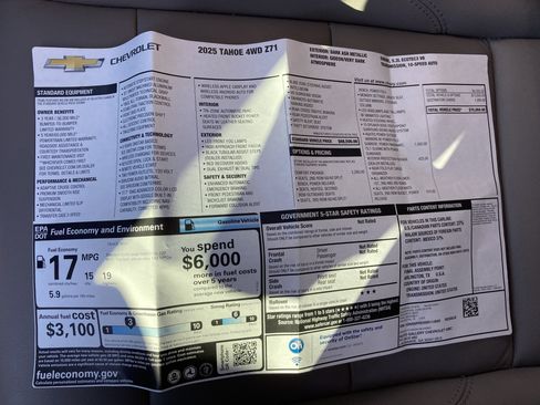 Used 2025 Chevrolet Tahoe Z71 w/ Comfort Package image 20