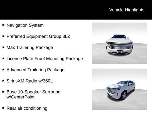 Used 2022 Chevrolet Suburban High Country w/ Max Trailering Package AWD/4WD image 13