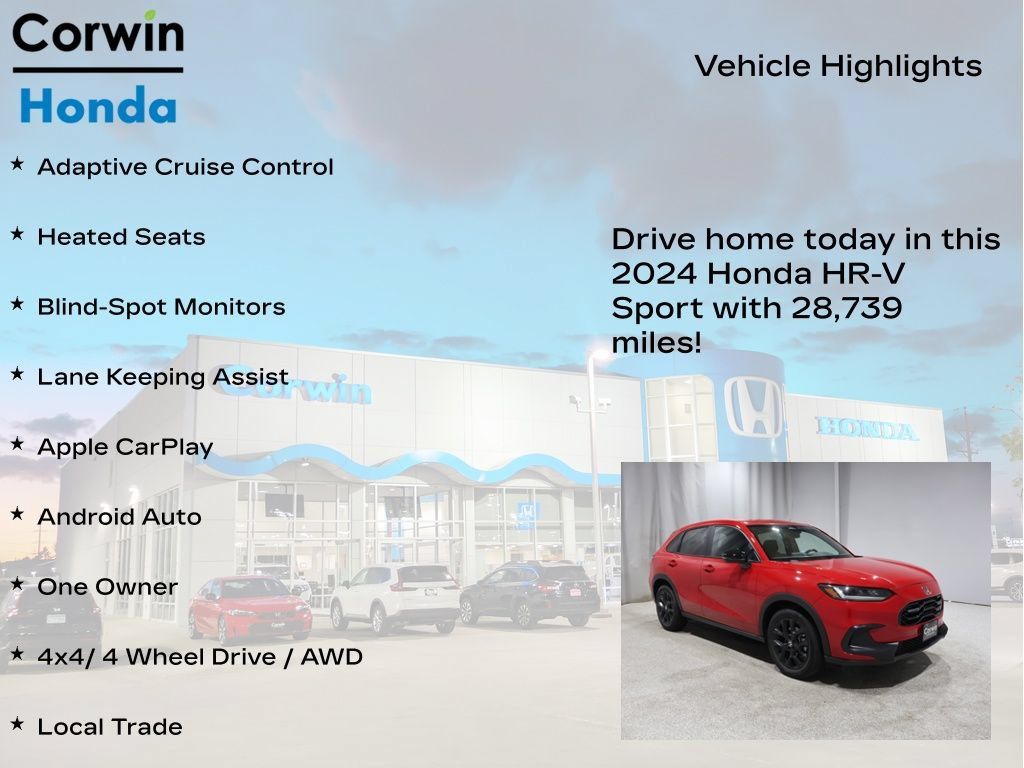 Certified 2024 Honda HR-V Sport image 6
