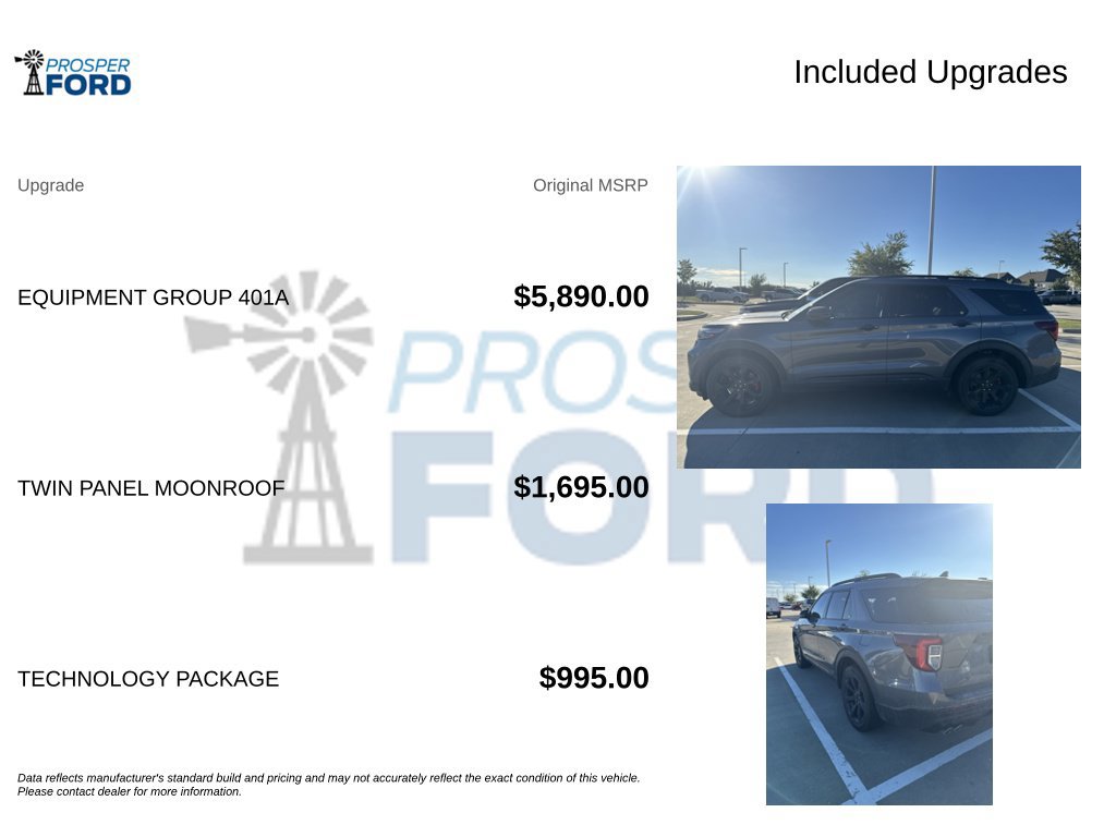 Used 2023 Ford Explorer ST w/ Equipment Group 401A AWD/4WD image 3