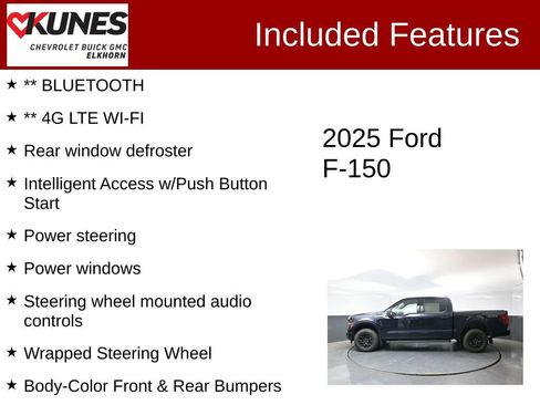 Used 2025 Ford F150 XLT w/ Equipment Group 302A MID AWD/4WD image 3