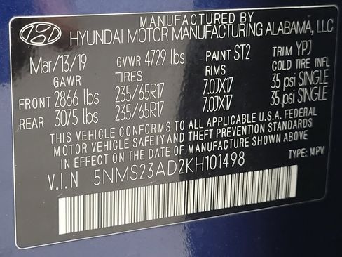 Used 2019 Hyundai Santa Fe SE FWD image 33