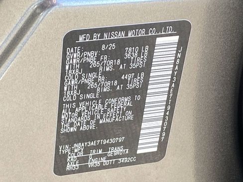 New 2026 Nissan Armada SV image 34