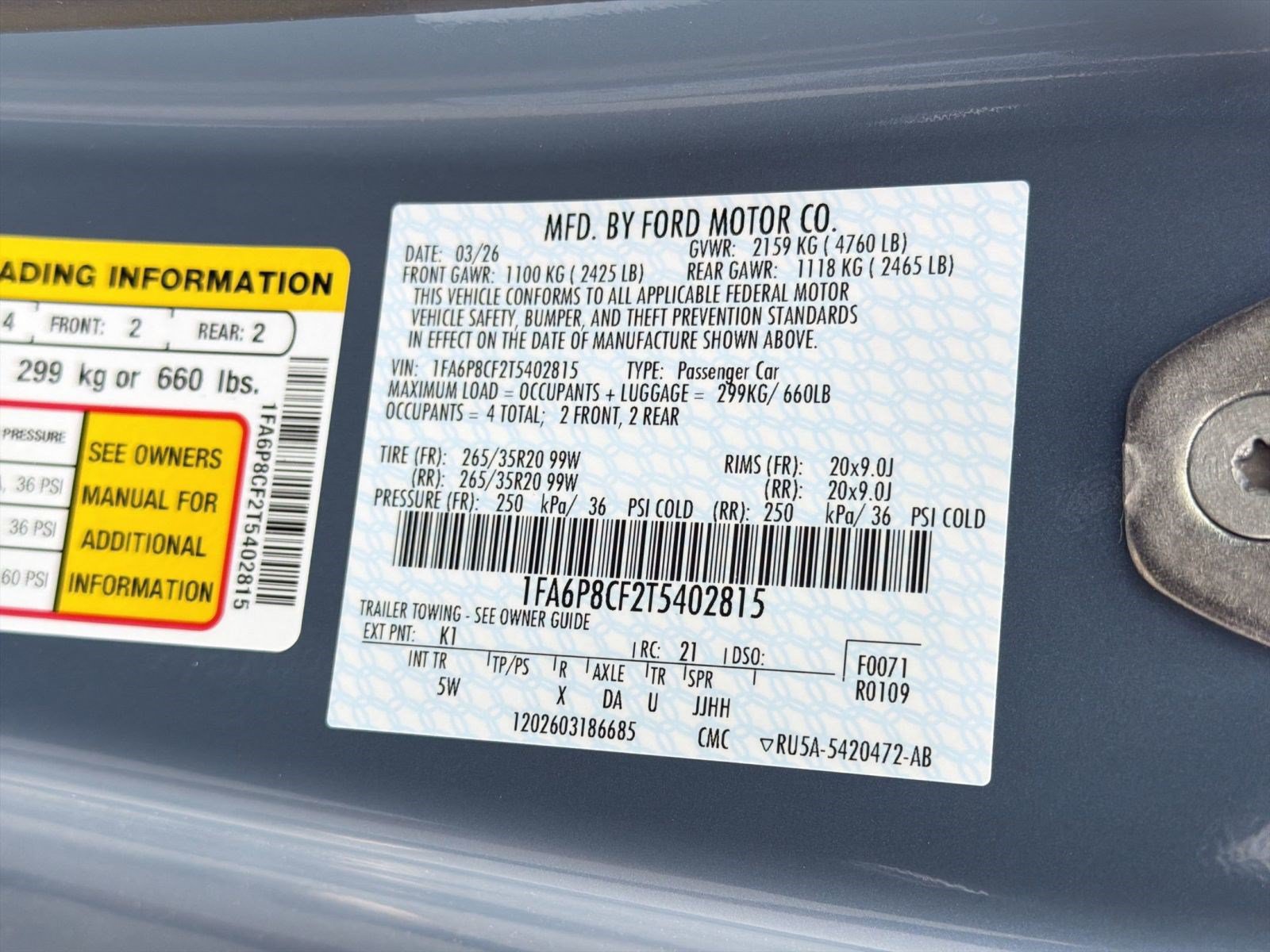 New 2026 Ford Mustang GT Premium RWD image 16