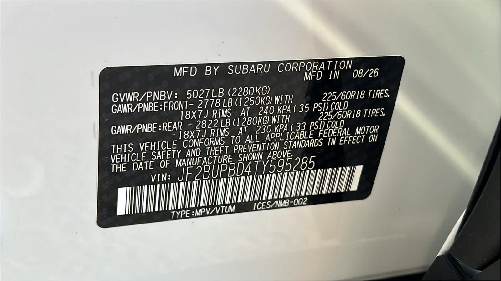 New 2026 Subaru Outback Premium AWD/4WD image 30