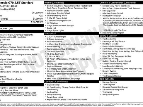 Used 2024 Genesis G70 2.5T image 1