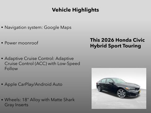 New 2026 Honda Civic Sport Touring image 5
