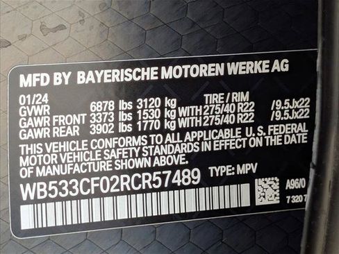 Certified 2024 BMW iX M60 AWD/4WD image 27