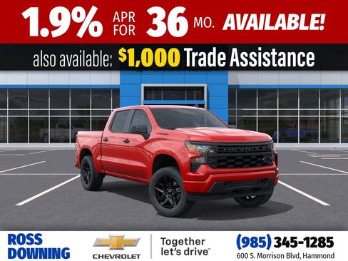 New 2026 Chevrolet Silverado 1500 Custom w/ LPO, Dark Essentials Package image 1