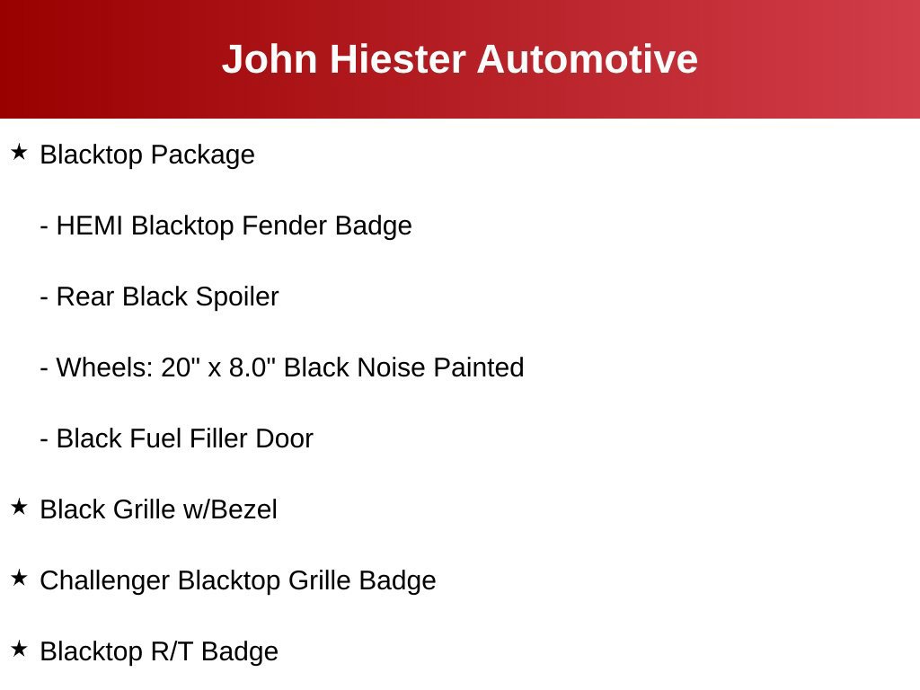 Used 2019 Dodge Challenger R/T w/ Blacktop Package RWD image 3