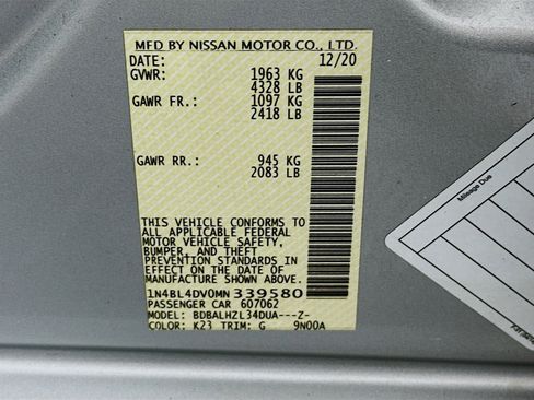 Used 2021 Nissan Altima 2.5 SV FWD image 12