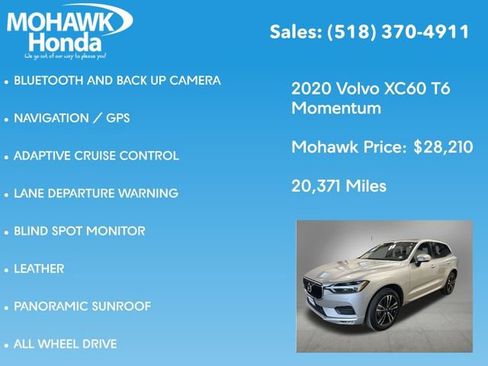 Used 2020 Volvo XC60 T6 Momentum image 7