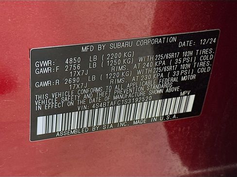 Used 2025 Subaru Outback Premium AWD/4WD image 12