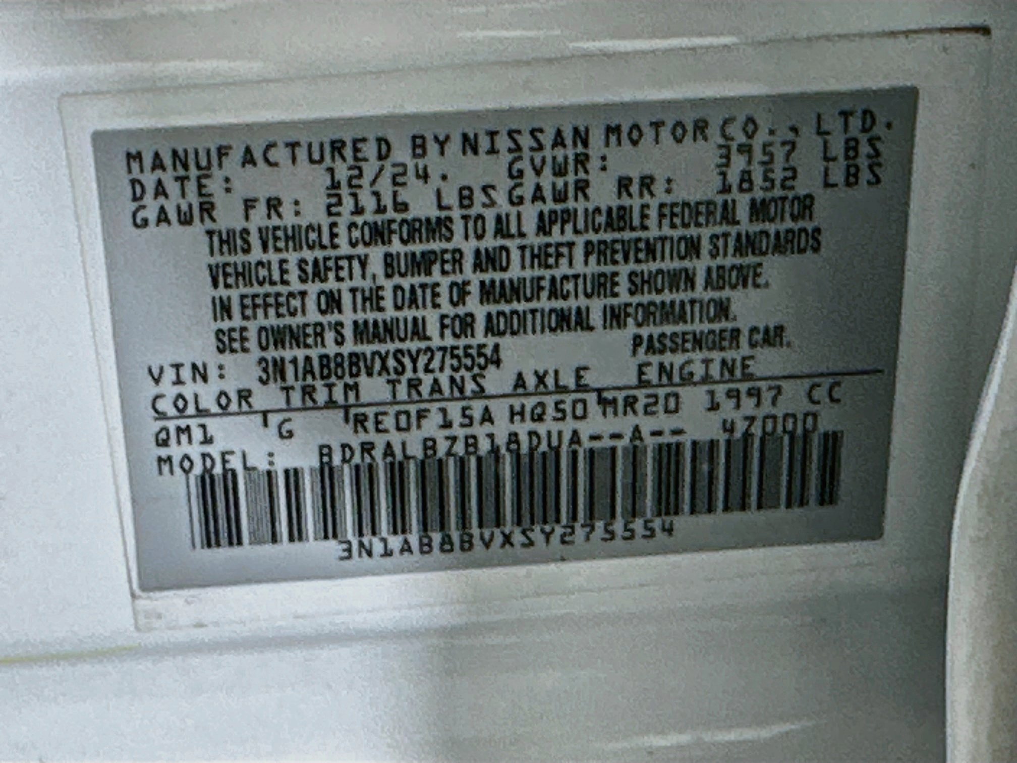 Used 2025 Nissan Sentra S FWD image 12