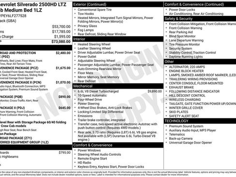 Certified 2020 Chevrolet Silverado 2500 LTZ image 11