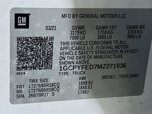 Used 2021 Chevrolet Silverado 1500 LT Trail Boss w/ Convenience Package II image 30