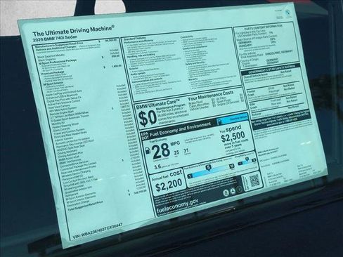 New 2026 BMW 740i w/ Premium Package image 18