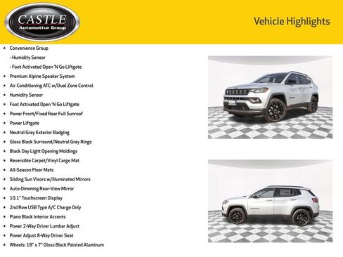 New 2025 Jeep Compass Latitude w/ Sun & Sound Group AWD/4WD image 7