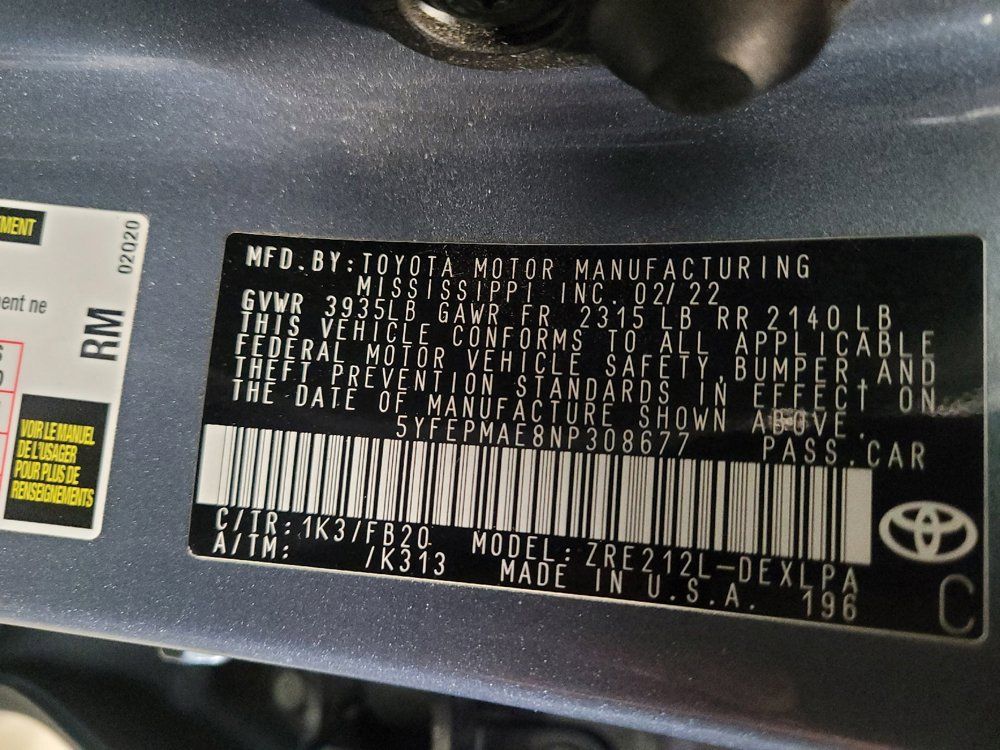 Used 2022 Toyota Corolla LE FWD image 33