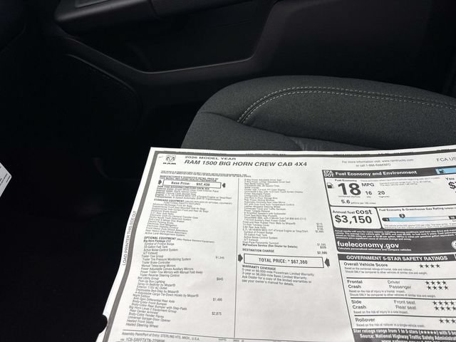 New 2026 RAM 1500 Big Horn AWD/4WD image 15