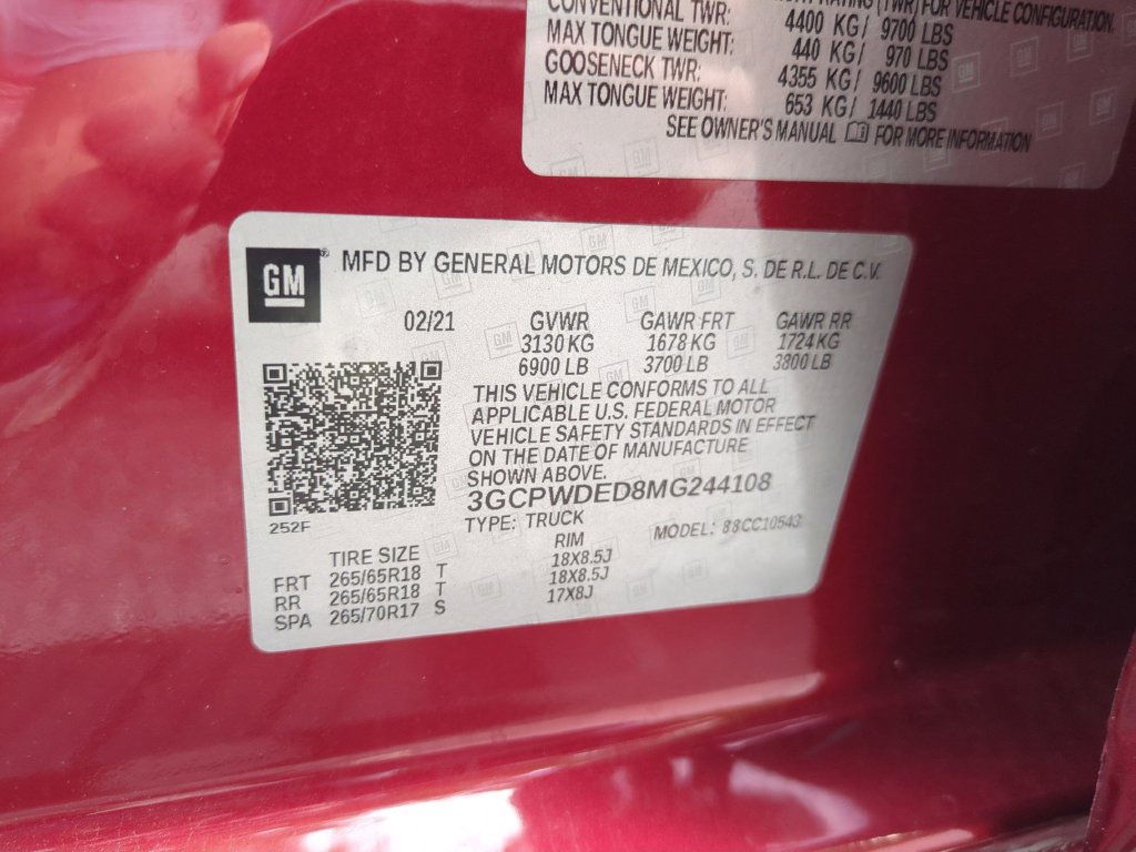 Certified 2021 Chevrolet Silverado 1500 RST RWD image 38