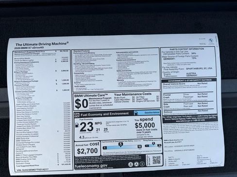 New 2026 BMW X7 xDrive40i w/ M Sport Package image 21