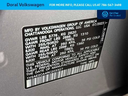 Certified 2024 Volkswagen Atlas Cross Sport SEL R-Line image 29